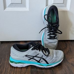 Women's Asics Gray Teal gel running shoes